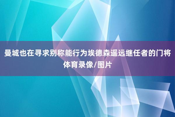 曼城也在寻求别称能行为埃德森遥远继任者的门将体育录像/图片